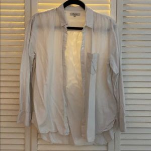 Madewell White Oversized Boyfriend Button Down